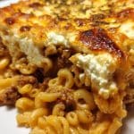 griechischer hackauflauf mit kritharaki und feta rezept geniesen