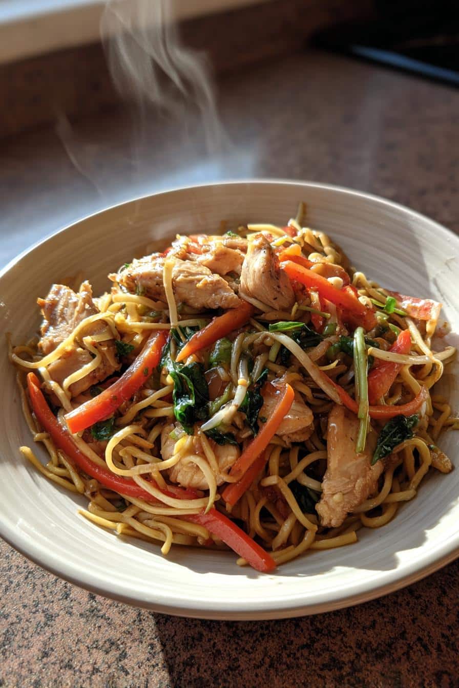 hahnchen chow mein ein einfaches rezept fur genuss - detail 1
