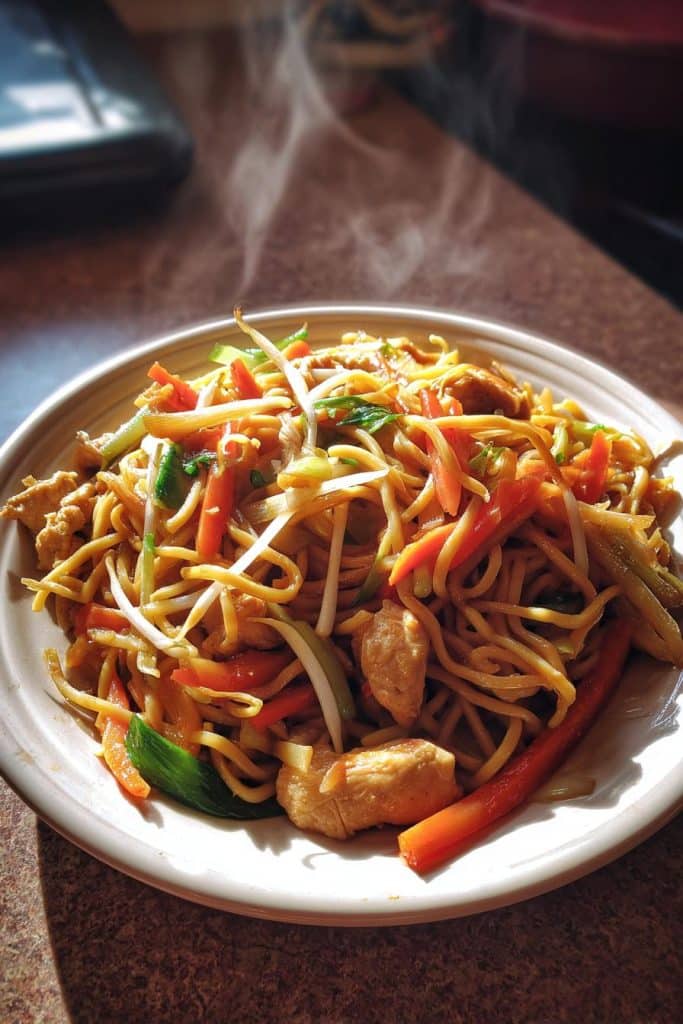 hahnchen chow mein ein einfaches rezept fur genuss